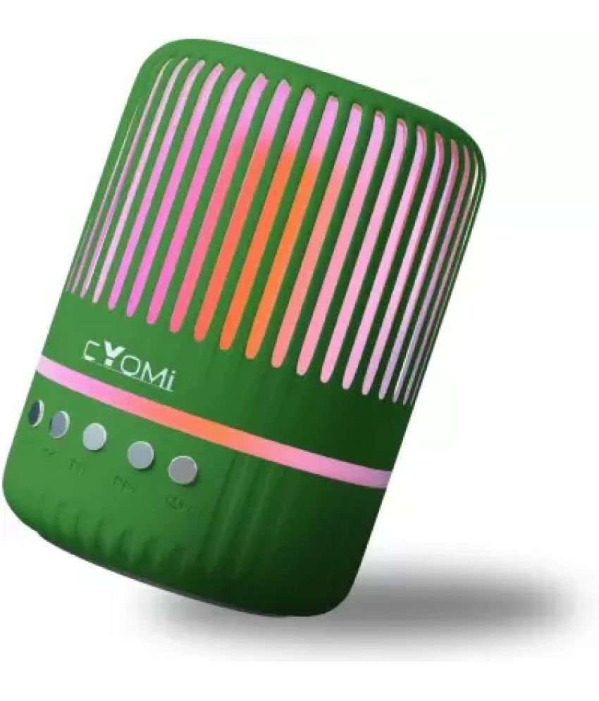     			CYOMI CY-630 5 W Bluetooth Speaker Bluetooth v5.0 with SD card Slot Playback Time 4 hrs Green