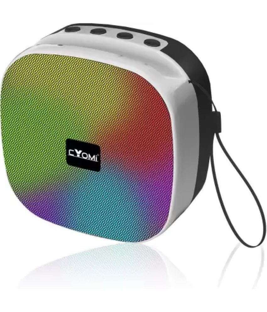     			CYOMI CY_MAX624 5 W Bluetooth Speaker Bluetooth V 5.0 with SD card Slot Playback Time 10 hrs White