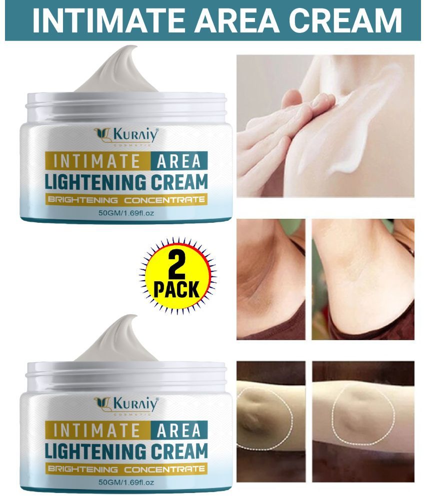     			KURAIY Skin Whitening Cream For Clear Glowing Skin & Tan removal For Women & Men Pack Of 2