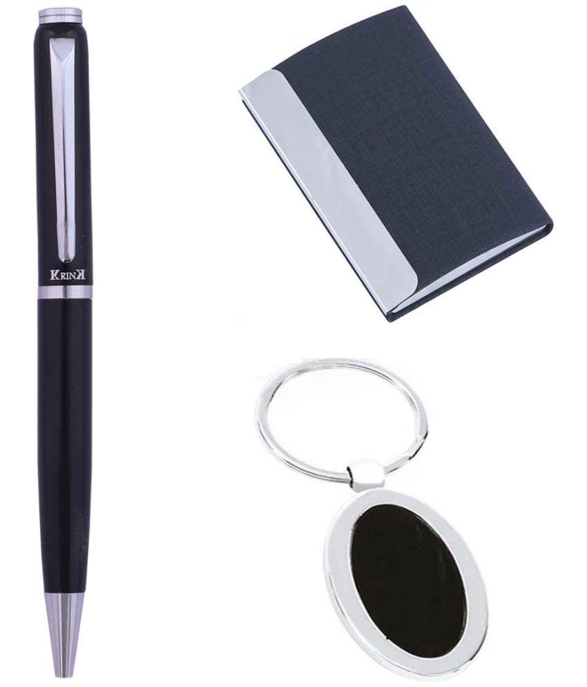     			Krink B218-CH02-KC02 3in1 Metal Ball Pen, Keychain and ATM Card Holder Pen Gift Set