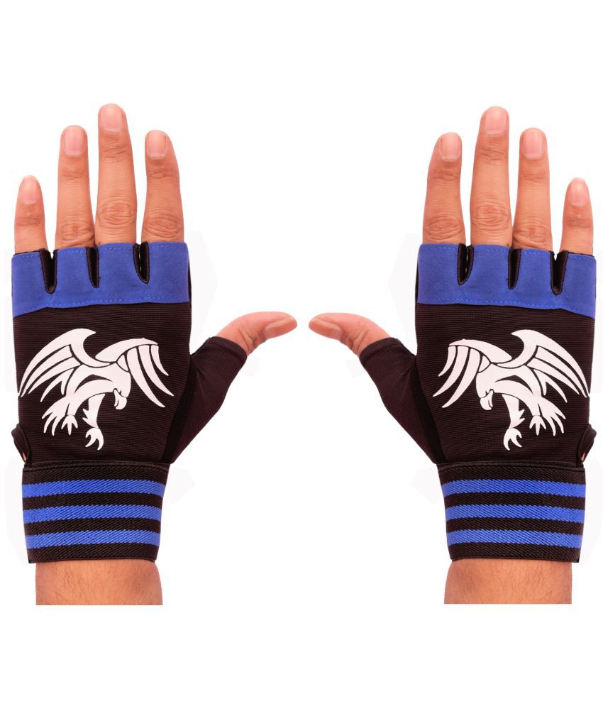     			LITEFEEL Fancy Eagle Gloves Unisex Polyester Gym Gloves For Advanced Fitness Training and Workout With Half-Finger Length