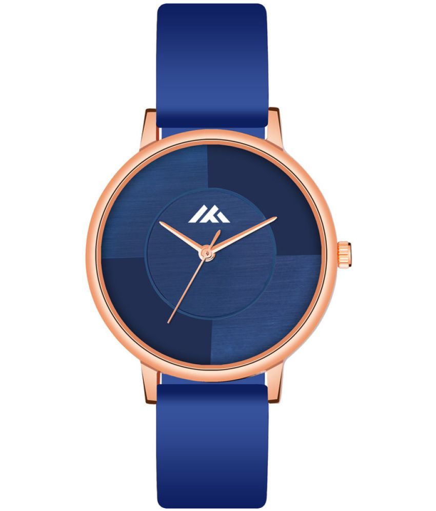     			Loretta Blue Leather Analog Womens Watch