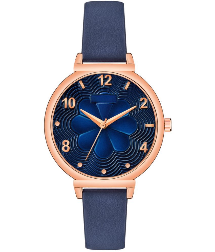     			Loretta Blue Leather Analog Womens Watch