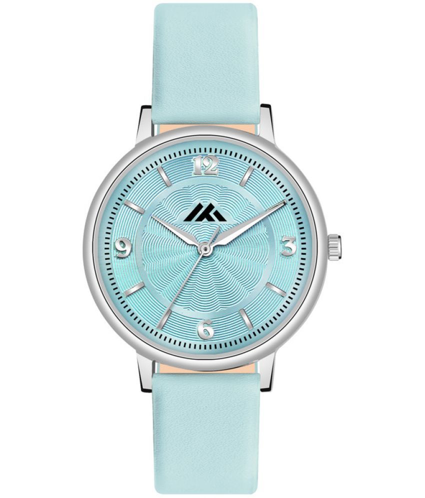     			Loretta Blue Leather Analog Womens Watch