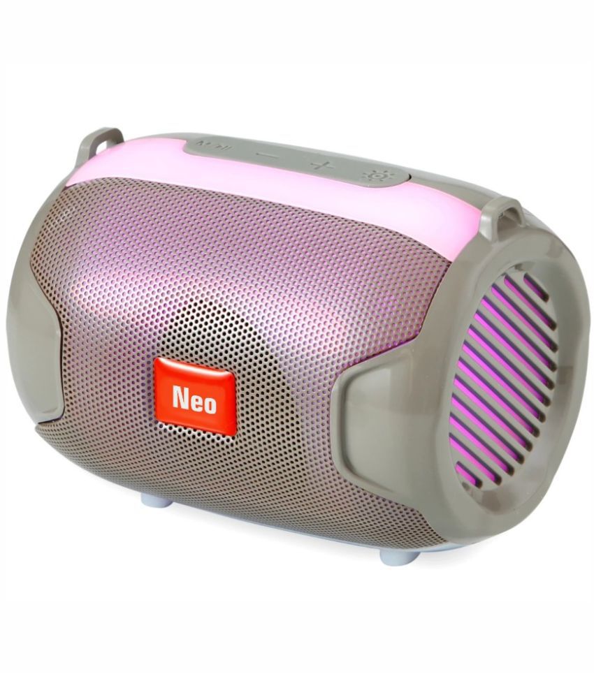     			Neo M15 VP 10 W Bluetooth Speaker Bluetooth v5.0 with USB,SD card Slot Playback Time 4 hrs Grey