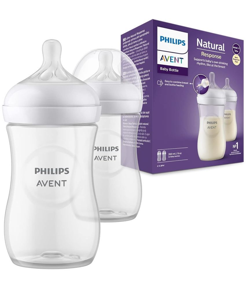     			Philips Avent 260 Multicolor Feeding Bottle ( Pack of 2 )