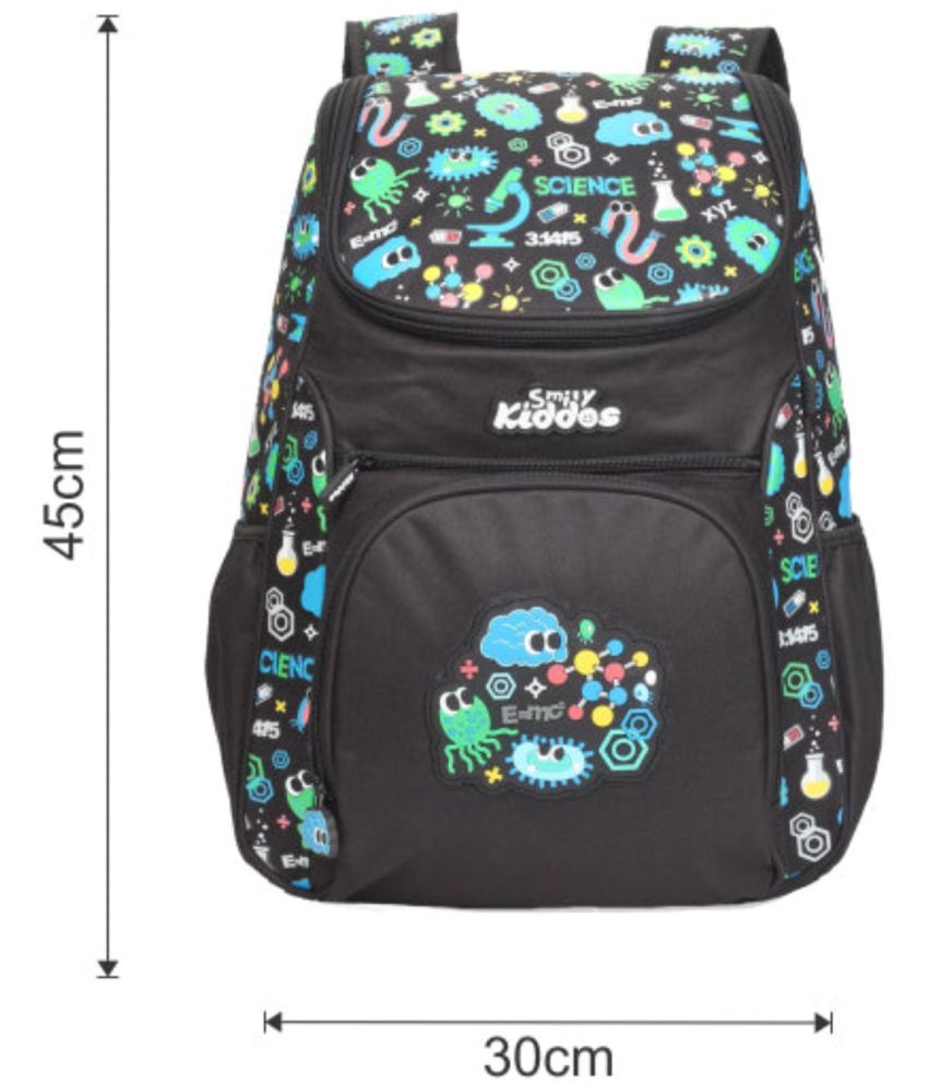     			Smily  kiddos 18 Ltrs Black Polyester College Bag