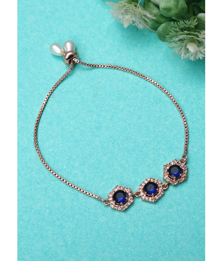     			Sunhari Jewels Blue Bracelet ( Pack of 1 )