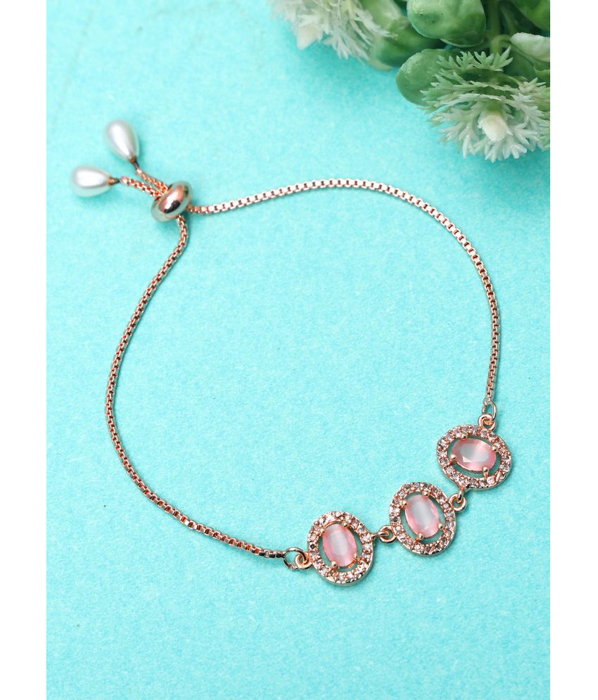     			Sunhari Jewels Pink Bracelet ( Pack of 1 )