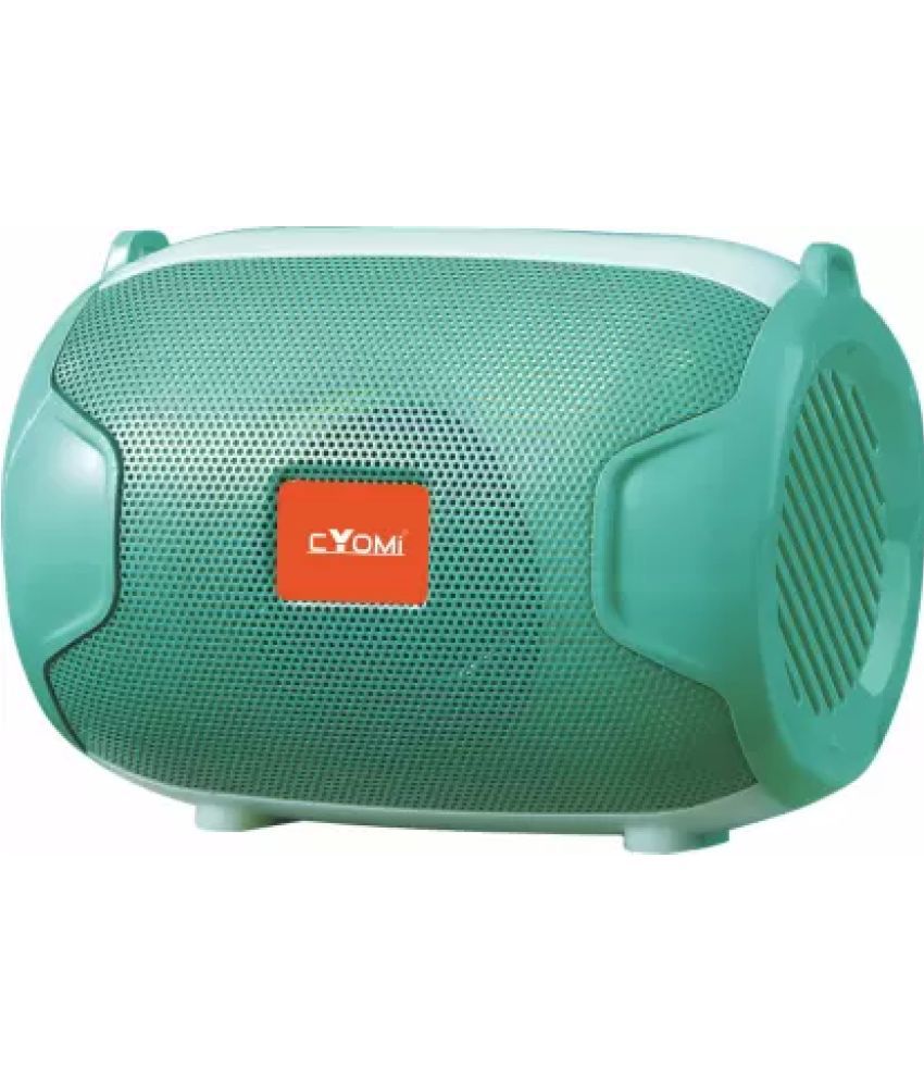     			CYOMI 621 Green 5 W Bluetooth Speaker Bluetooth V 5.1 with SD card Slot Playback Time 8 hrs Green