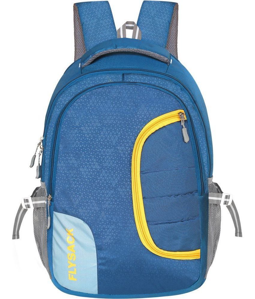     			FLYSACK Blue PU Backpack ( 35 Ltrs )
