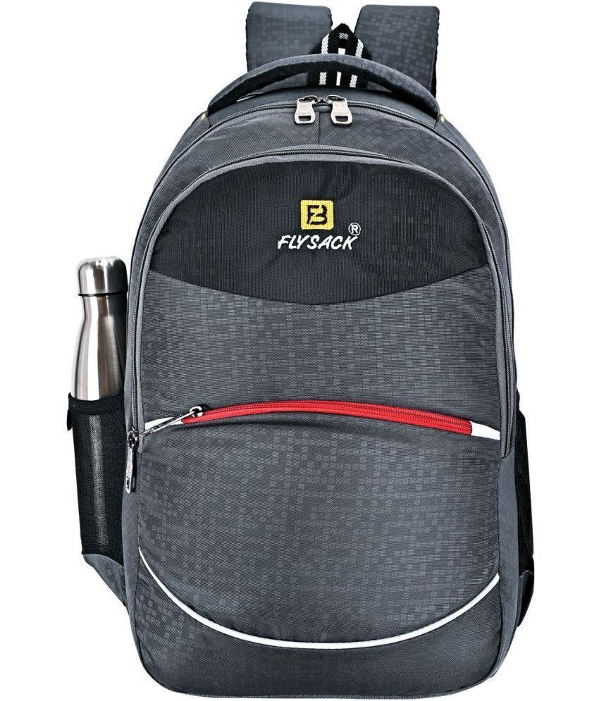     			FLYSACK Grey PU Backpack ( 40 Ltrs )
