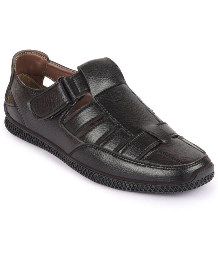     			Fausto - Black Men's Sandals