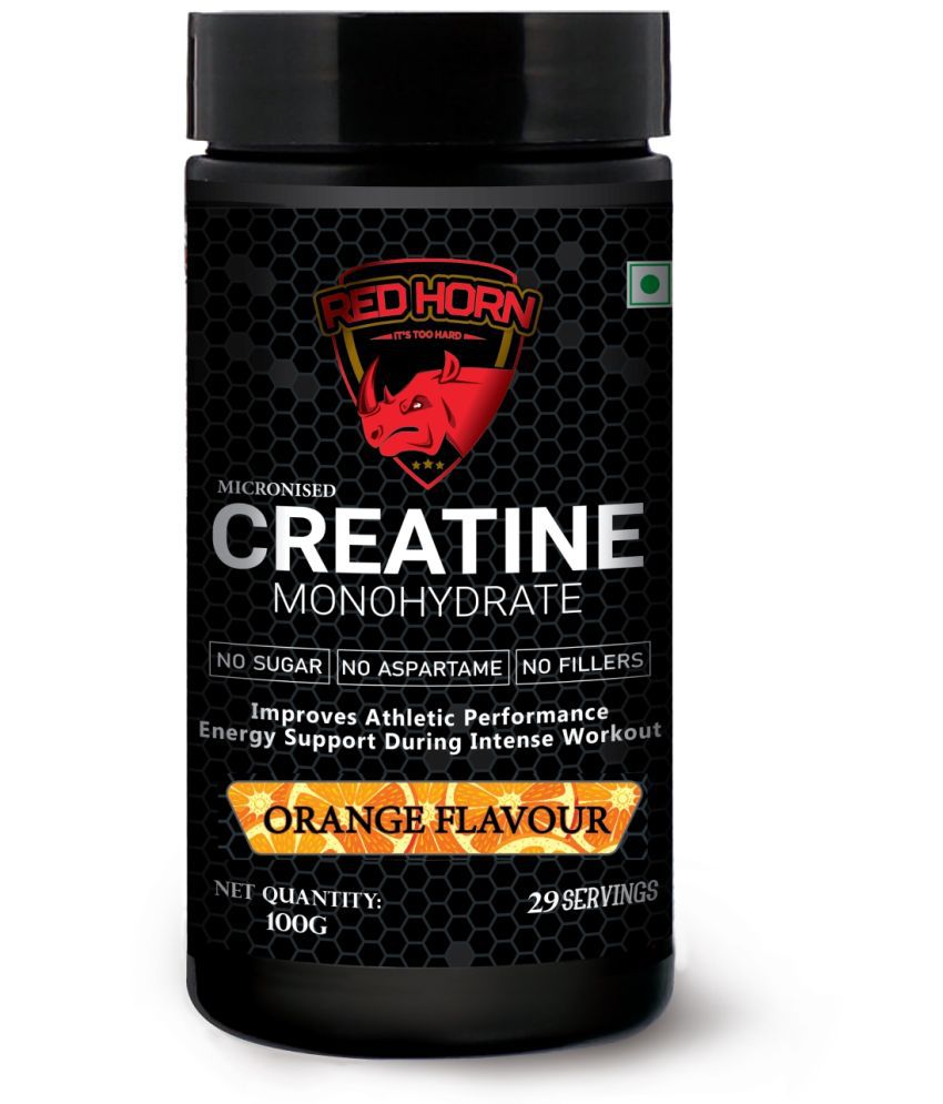     			RED HORN Micronised Creatine Powder Monohydrate 100 gm