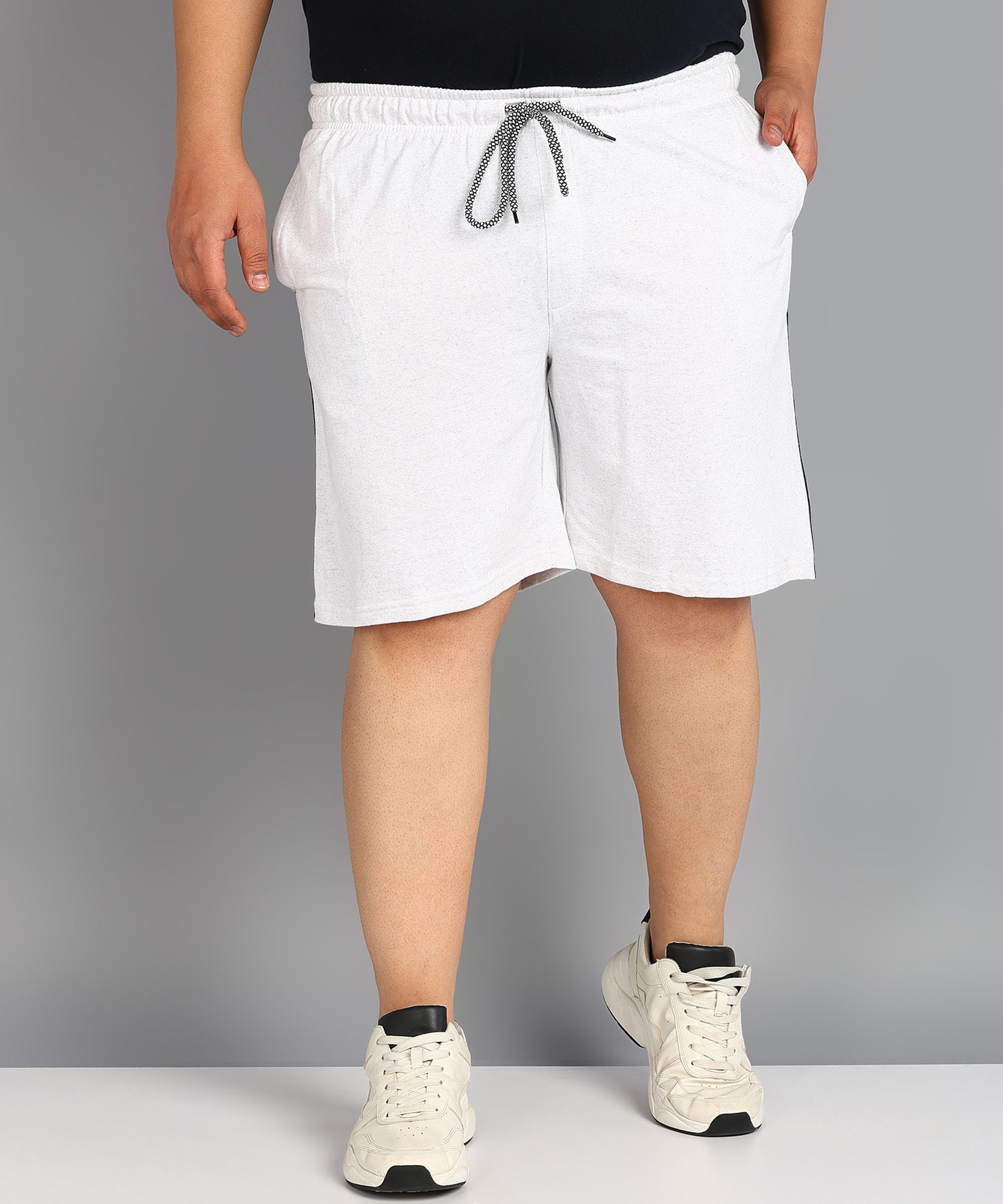     			XFOX White Blended Men's Shorts ( Pack of 1 )