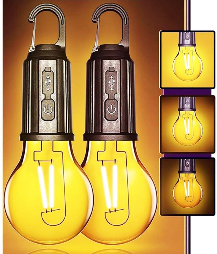     			let light Plastic Rechargeable usb hanging bulb. Pendant Black - Pack of 1