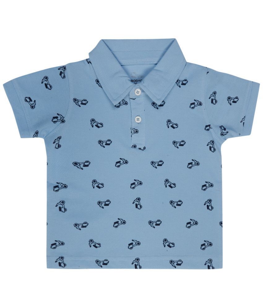     			Bodycare Blue Cotton Blend Boy's T-Shirt ( Pack of 1 )