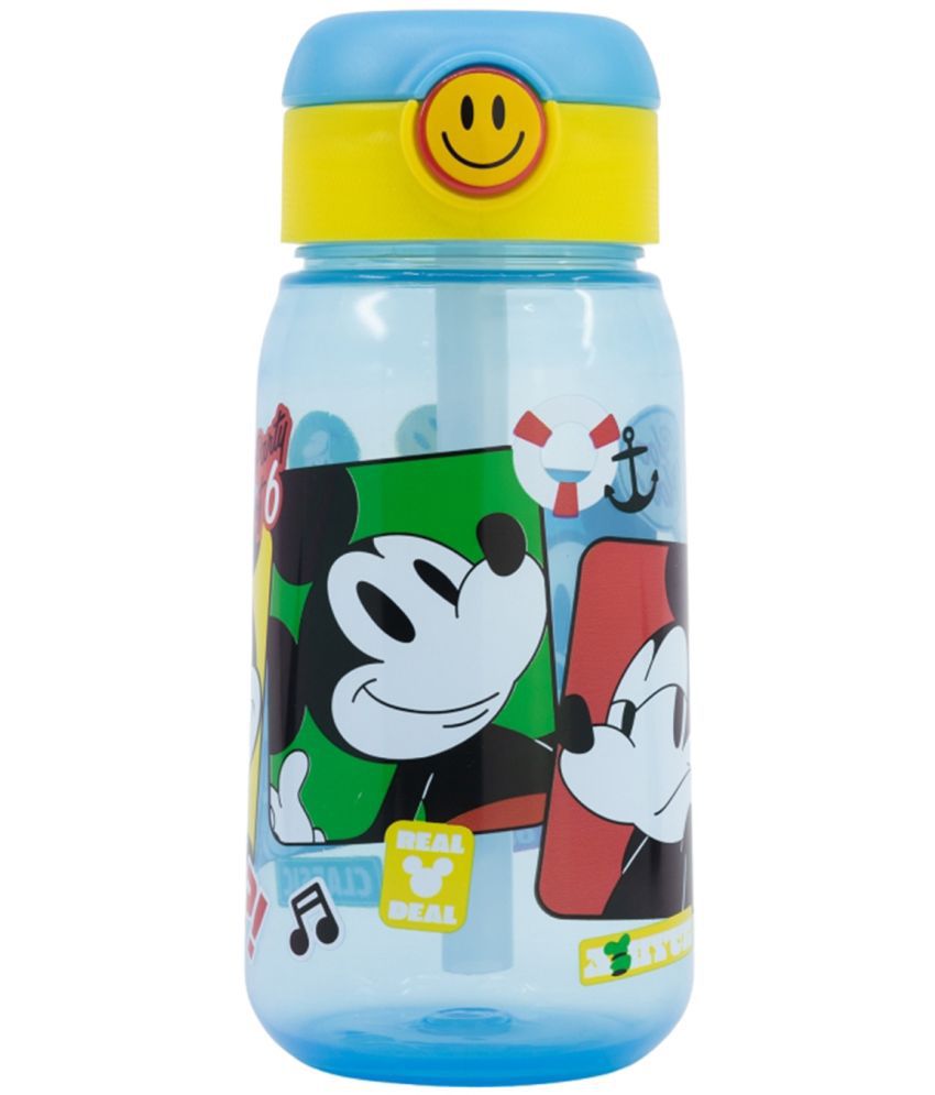     			Gluman Disney Mickey Sippy Water Bottle for Kids with Flip-Top Closure - 510ml