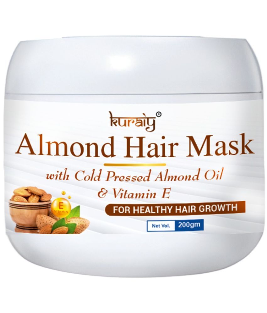     			KURAIY Almond Hair Mask With Cold Pressed Almond Oil & Vitamin E For Healthy Hair Growth 200g