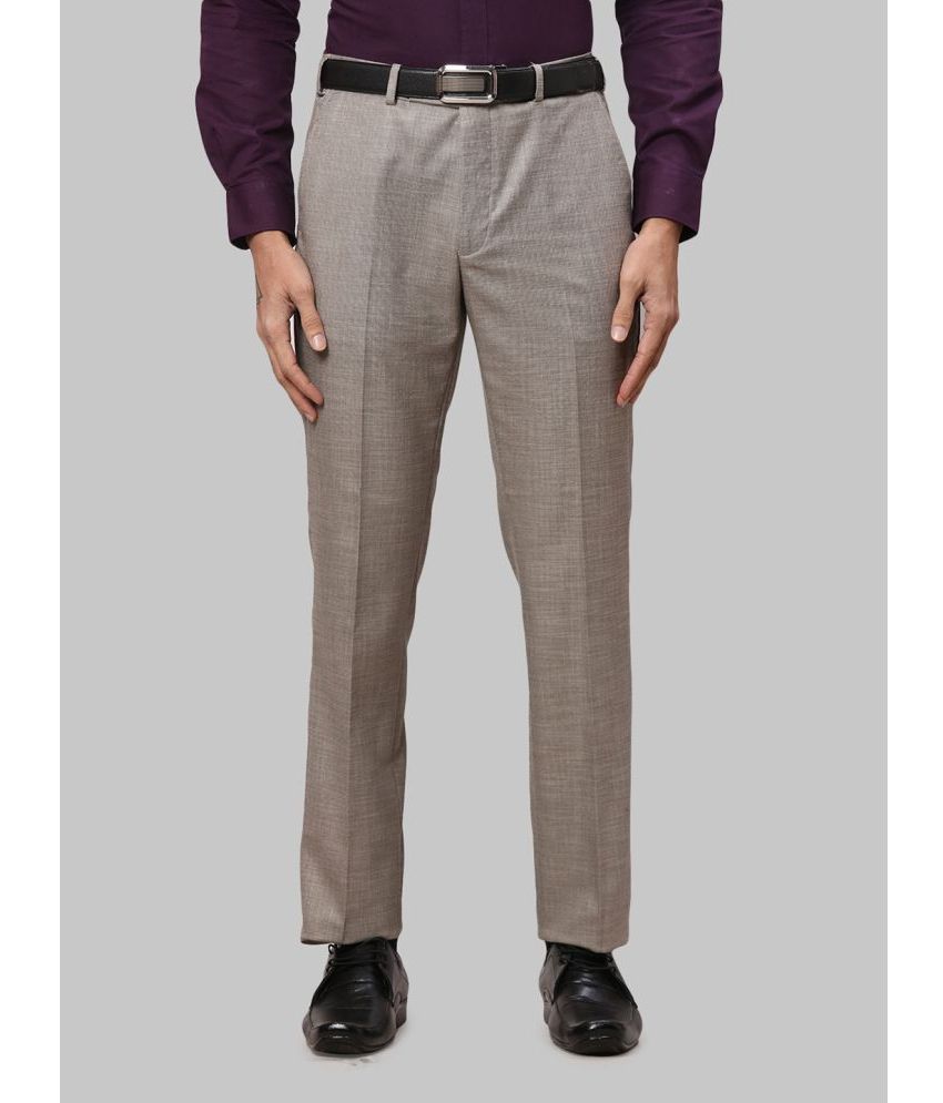     			Park Avenue Regular Flat Men's Formal Trouser - Dark Grey ( Pack of 1 )