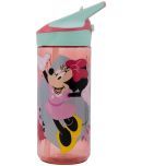 Gluman Disney Minnie Slurpy Water Bottle for Kids with Flip-Top Closure - 620ml