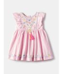 Nauti Nati Pink Cotton Baby Girl Dress ( Pack of 1 )