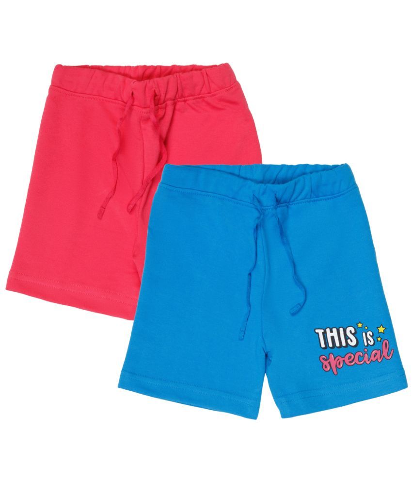     			Bodycare Girls Solid Shorts Pack Of 2