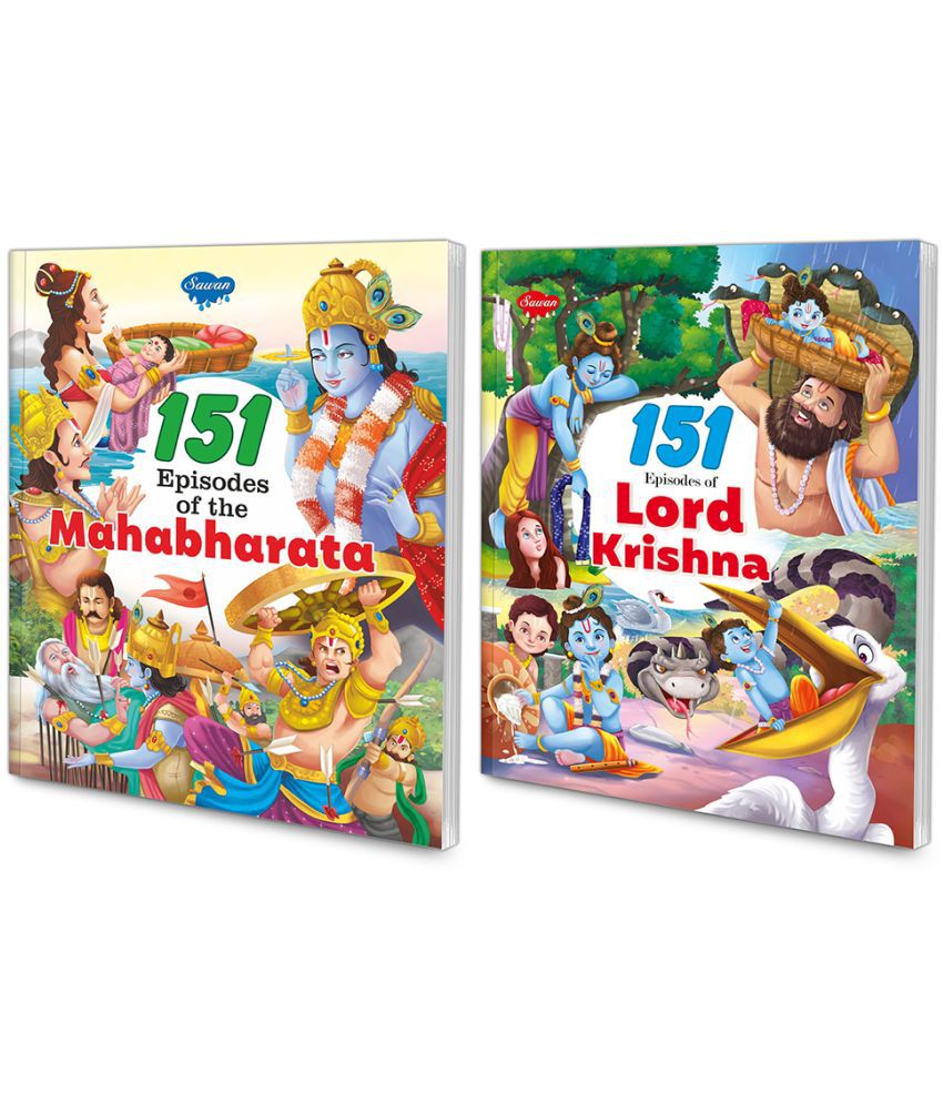     			Sawan Present Set Of 2 Story Books | 151 Series | Mahabharat & Krishna