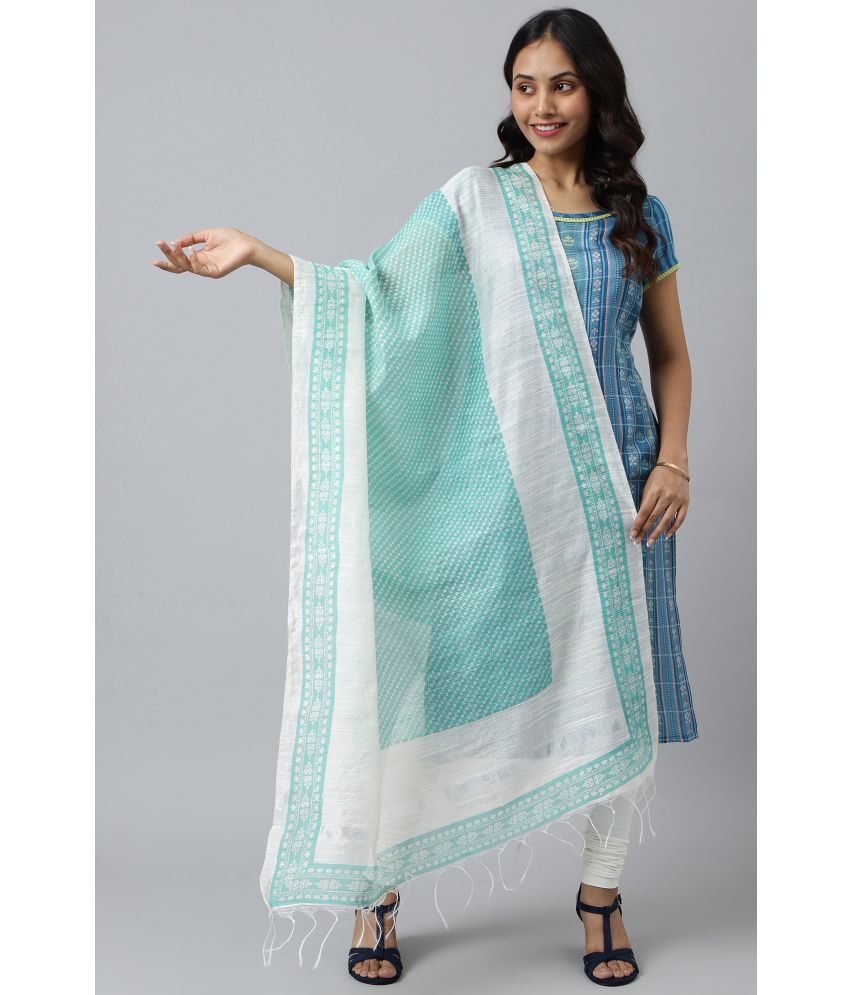     			Aurelia Green Viscose Women's Dupatta - ( Pack of 1 )