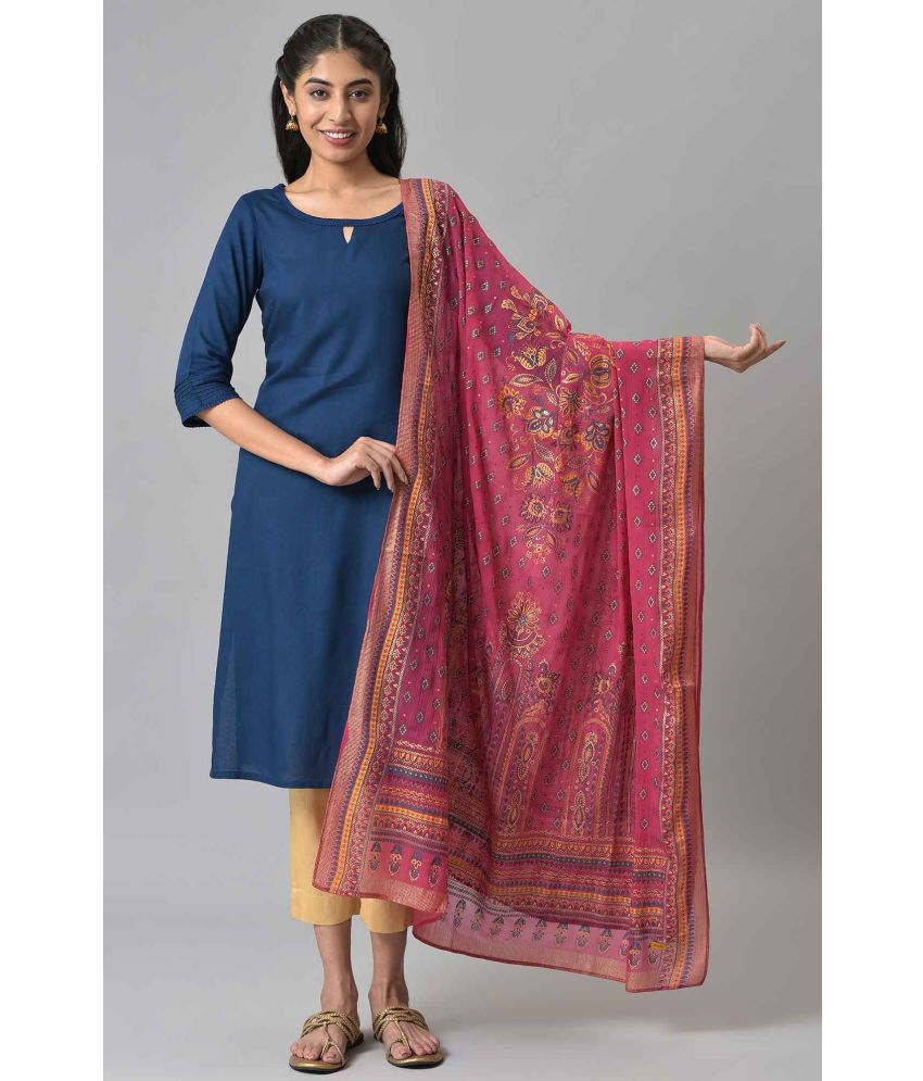     			Aurelia Pink Chiffon Women's Dupatta - ( Pack of 1 )