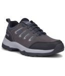 Liberty Casual Lacing Shoes For Men Dark Grey Men's Trekking Shoes