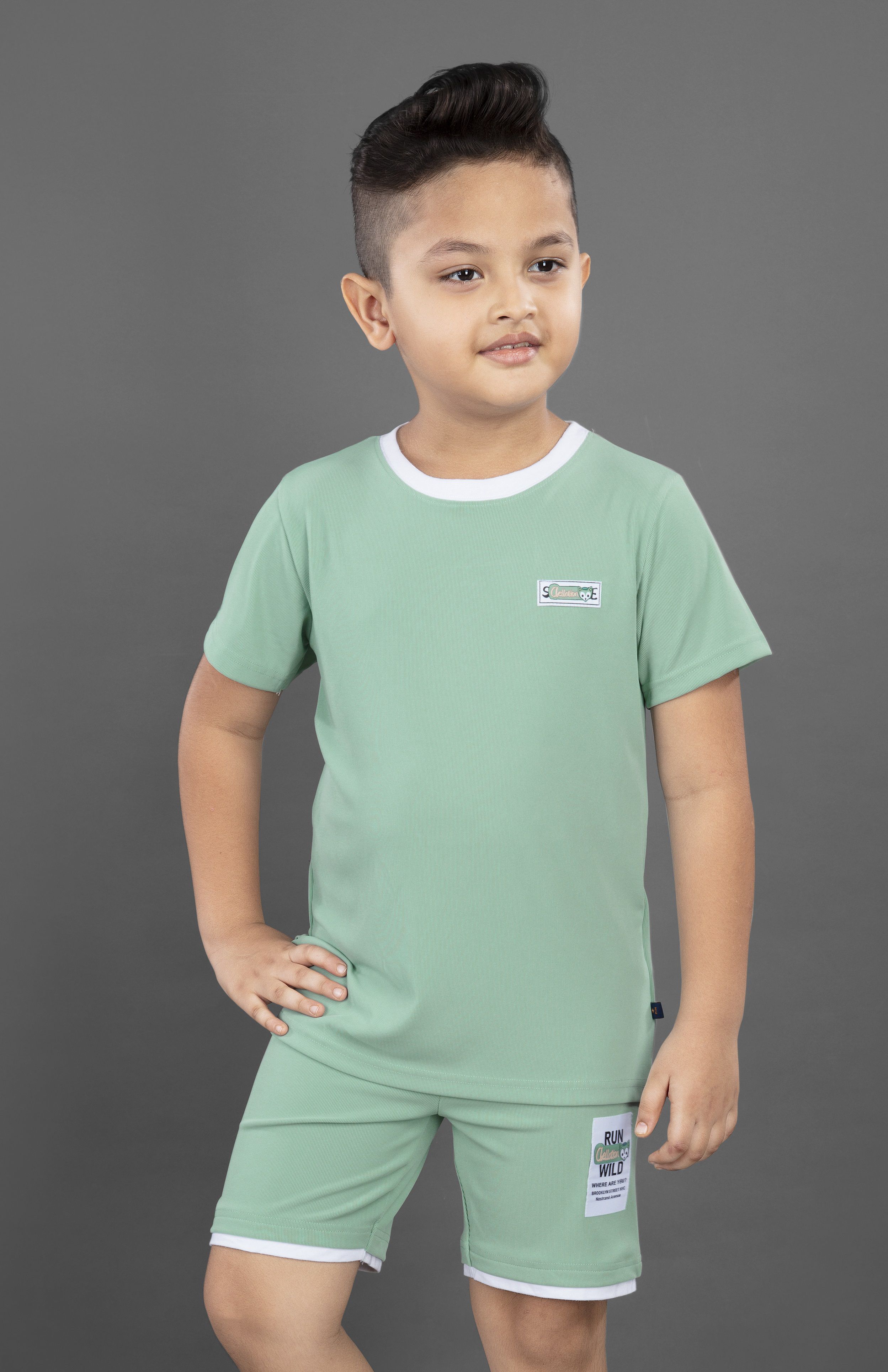     			3PIN Green Polyester Boys T-Shirt & Shorts ( Pack of 1 )