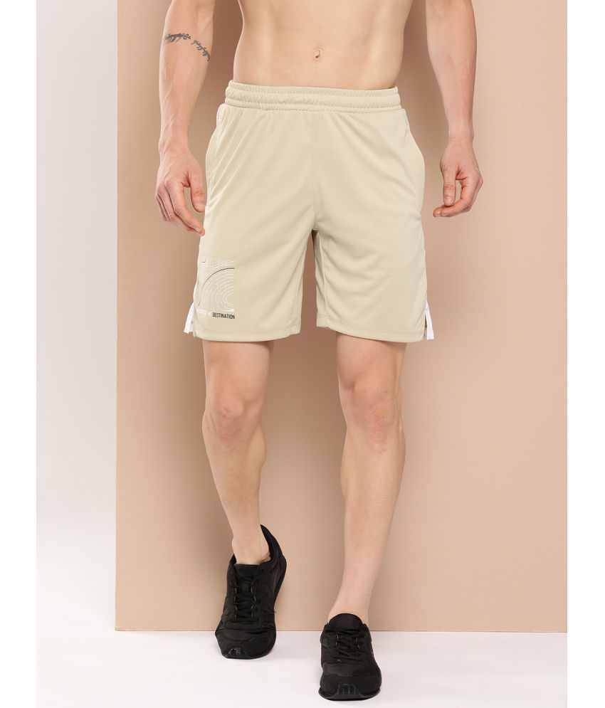     			Alcis Beige Polyester Men's Running Shorts ( Pack of 1 )