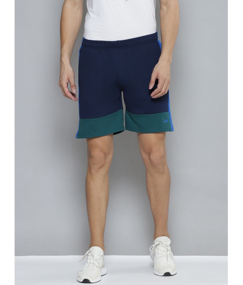     			Alcis Navy Blue Cotton Blend Men's Running Shorts ( Pack of 1 )