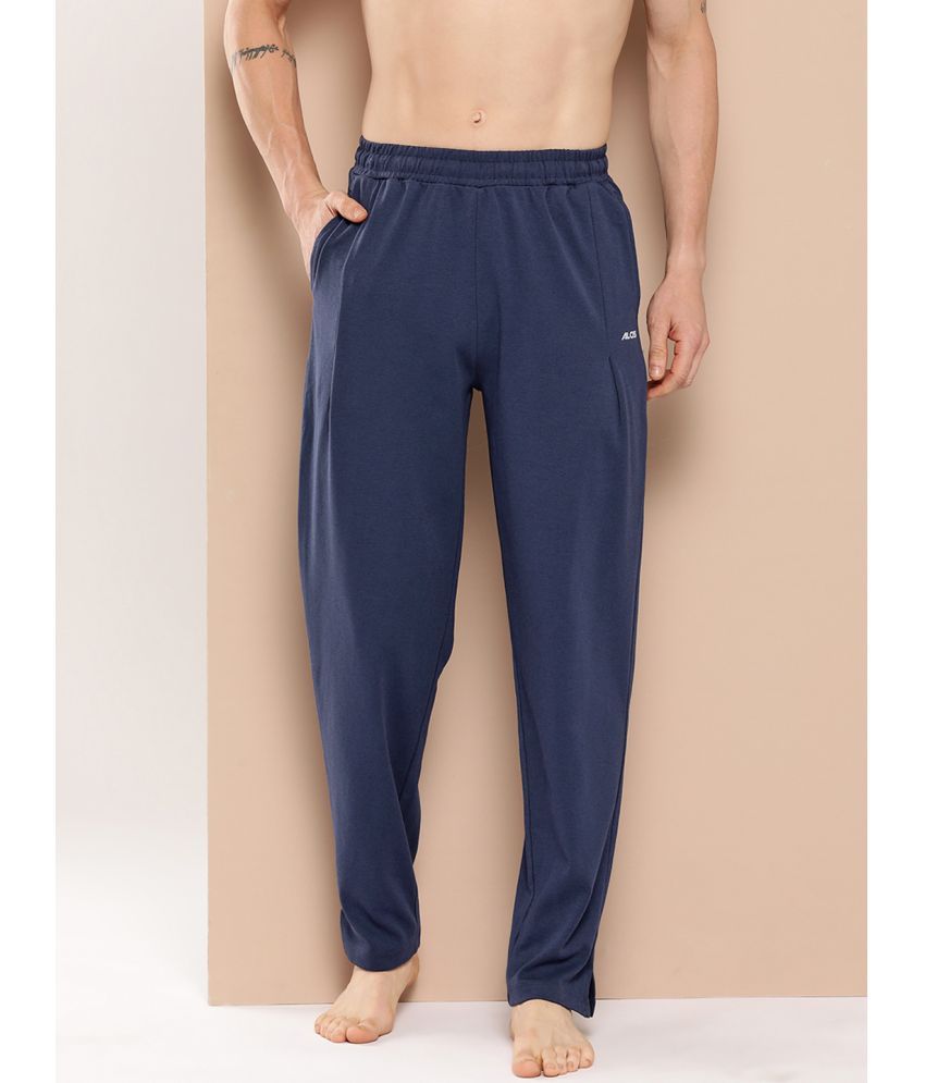     			Alcis Navy Blue Cotton Blend Men's Sports Trackpants ( Pack of 1 )