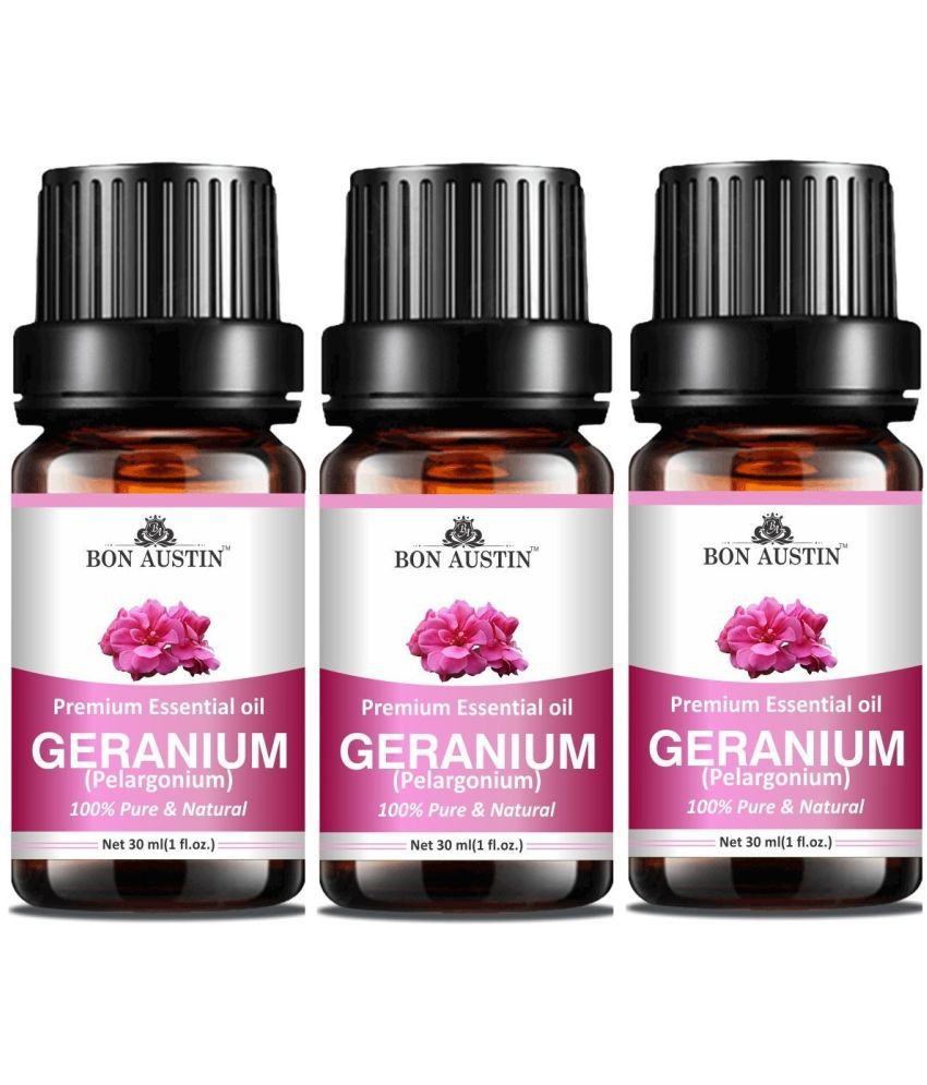     			Bon Austin Geranium Essential Oil Aromatic 30 mL ( Pack of 3 )