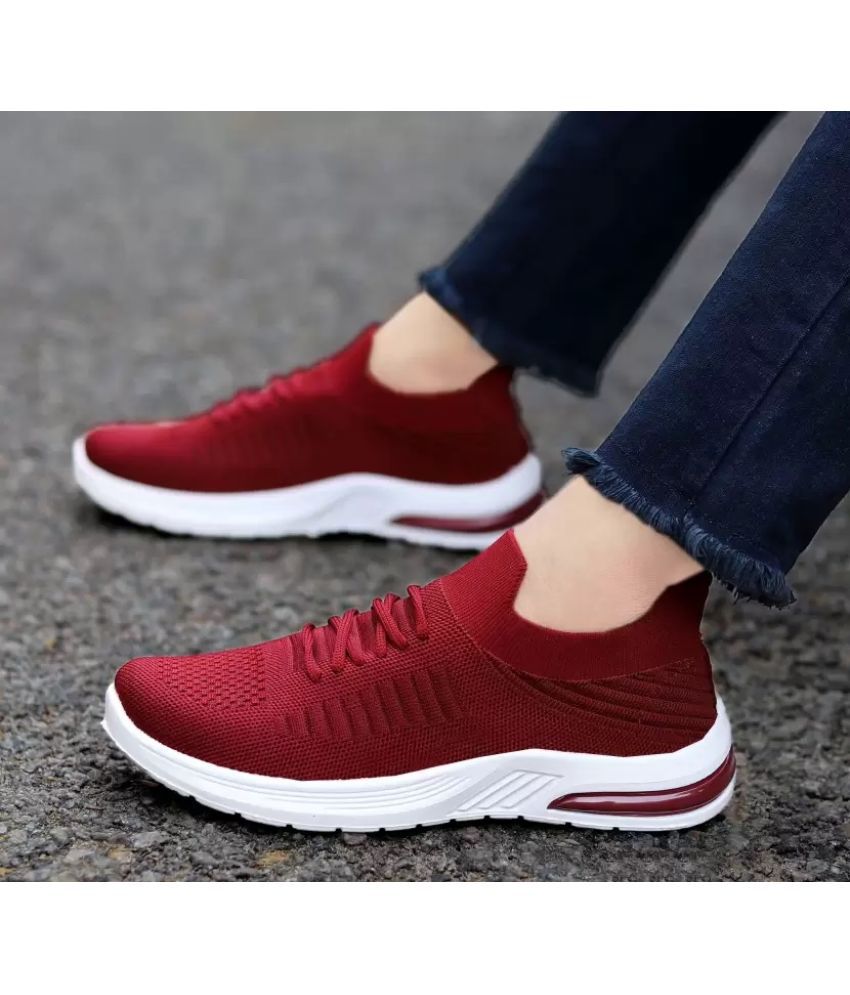     			Fabbmate - Maroon Women's Running Shoes