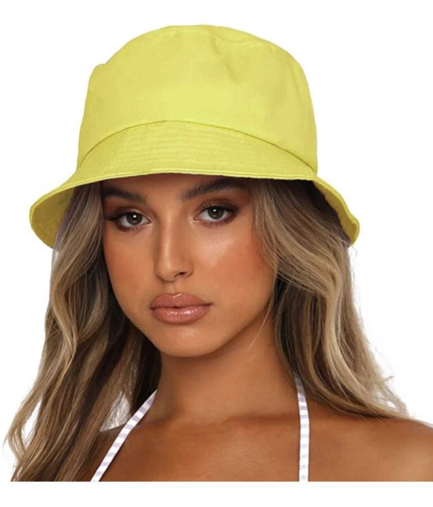     			Infispace Yellow Cotton Blend Women's Hat ( Pack of 1 )