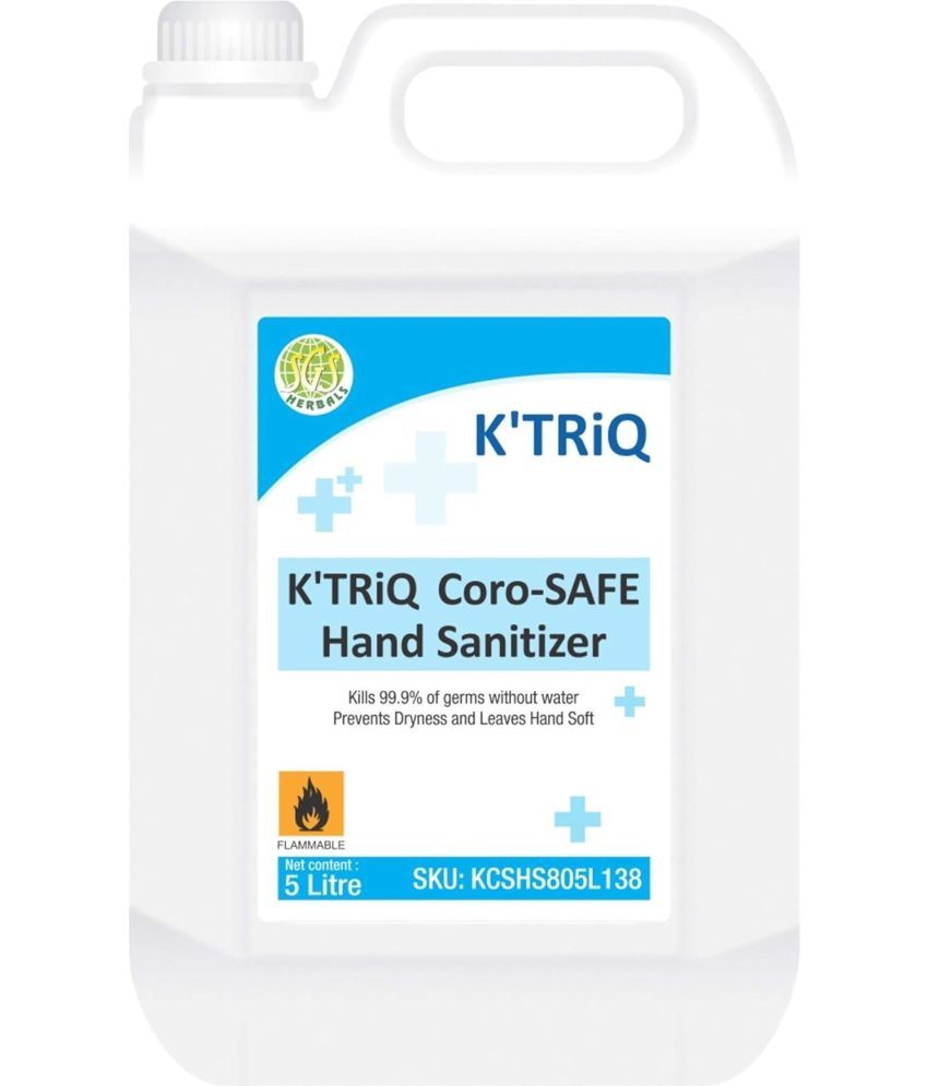     			K'TRiQ Antibacterial Hand Sanitizer 5000 mL ( Pack of 1 )