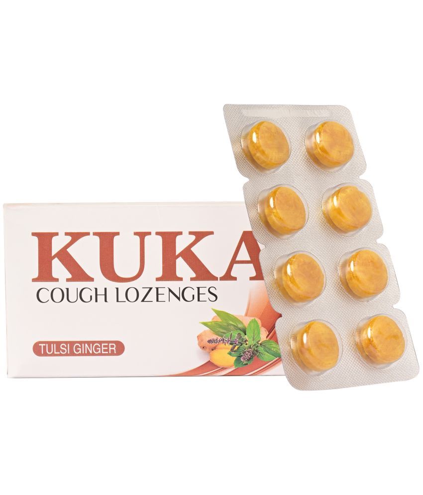     			Multani Kuka Cough Lozenges | Tulsi-Ginger (8X6) Ayurvedic Tulsi Drops |Tulsi-Ginger (48 Lozenges)