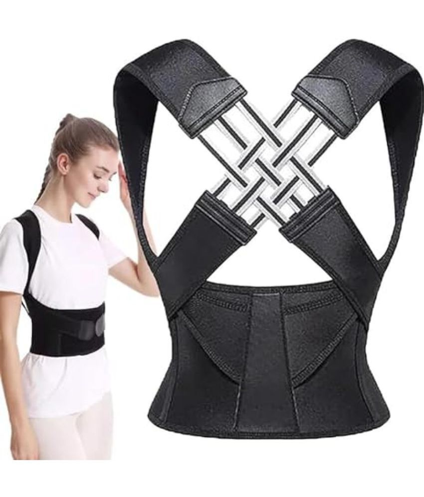     			Posture Corrector for Women and Men, Adjustable Back Posture Belt Office Home Gym Unisex, Back Brace for Clavicle Support and Providing Pain Relief from Neck, Back and Shoulder, Pack of 1