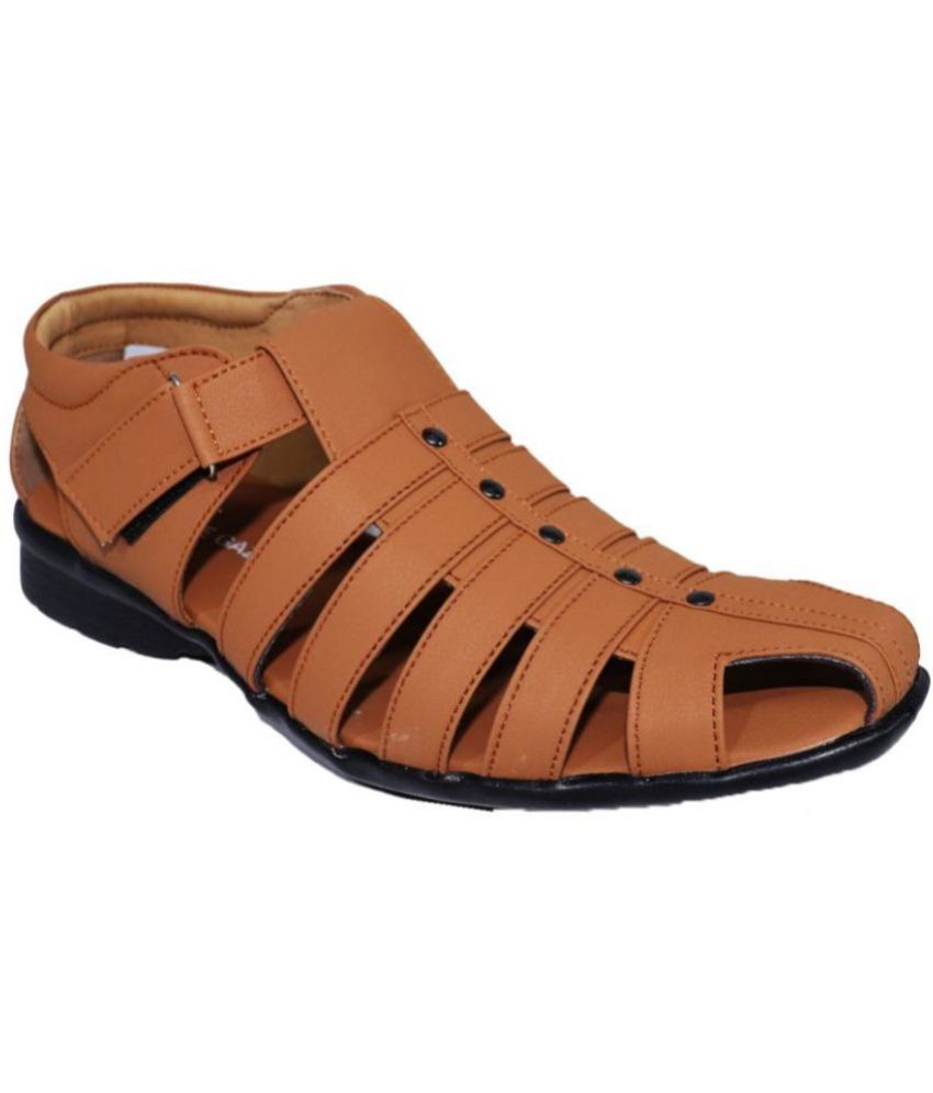     			RAGE GAZE - Beige Men's Sandals