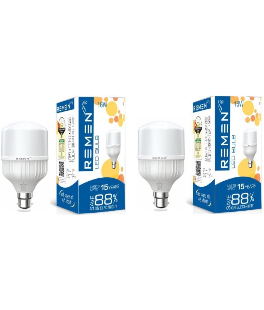     			Remen 16W Cool Day Light LED Bulb ( Pack of 2 )