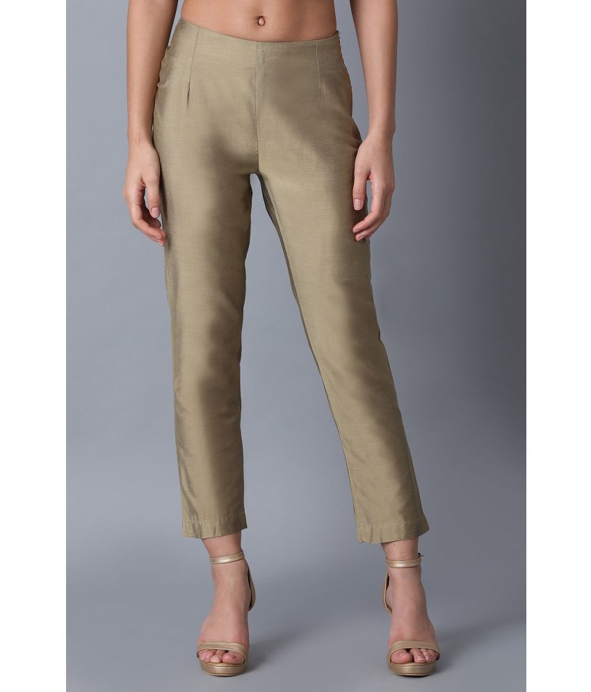     			W - Gold Cotton Blend Women's Straight Pant ( Pack of 1 )