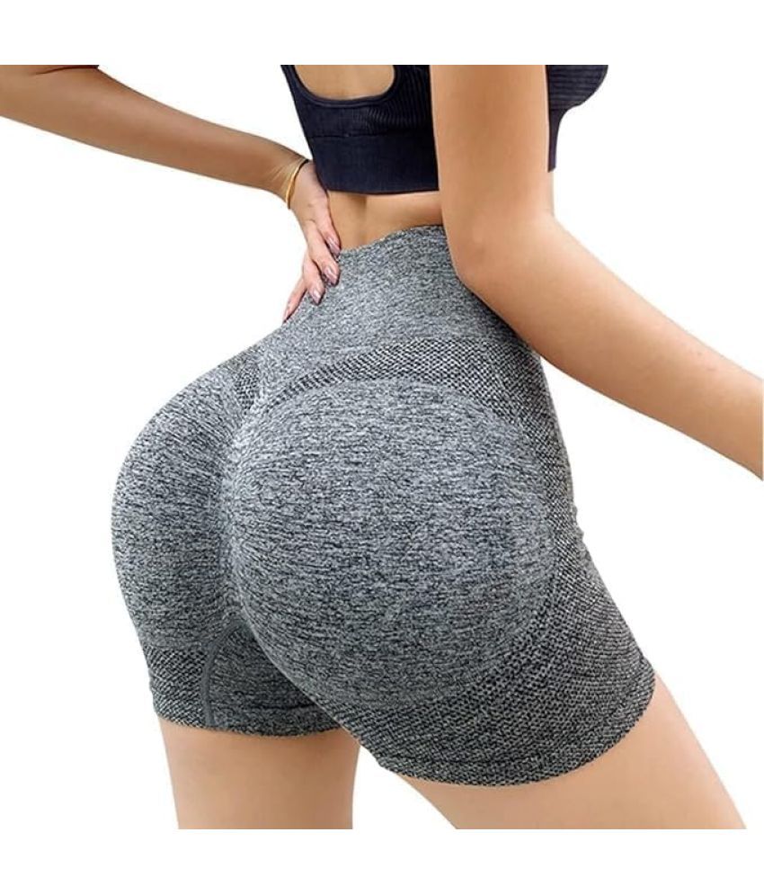     			Women's Hip Lifting High Waist Scrunch Half Pent Short for Gym, Yoga & Workout Butt Lifting Tights Half Pent Shorts Sport wear for Girls, Pack of 1