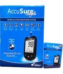 ACCUSURE Glucometer Kit with 50 strips Glucometer