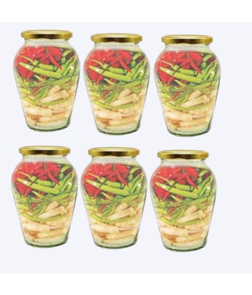     			AFAST Glass Container Glass Transparent Utility Container ( Set of 6 )