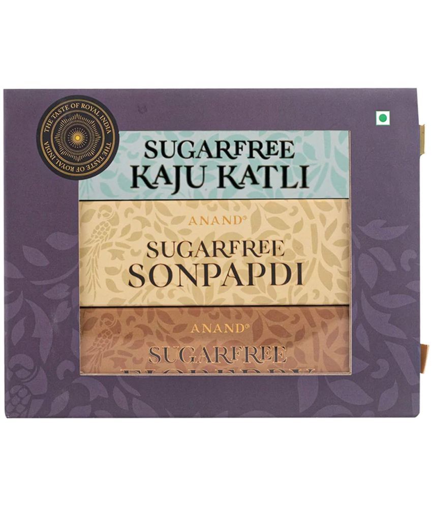     			Anand Sugar free Combo Pack, (Sugar free Soan Papdi, Sugar Free Figberry,Sugar free Kaju katli) 580g