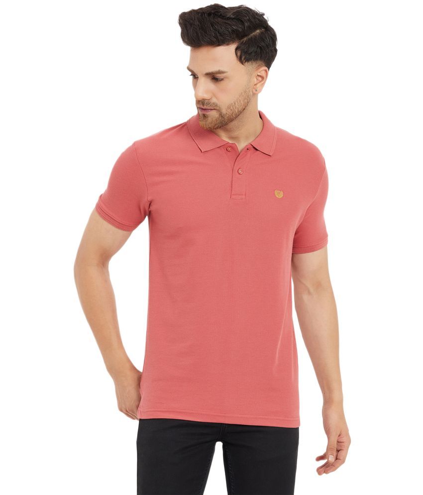     			Duke Pack of 1 Cotton Blend Slim Fit Solid Half Sleeves Men's Polo T Shirt ( Red )