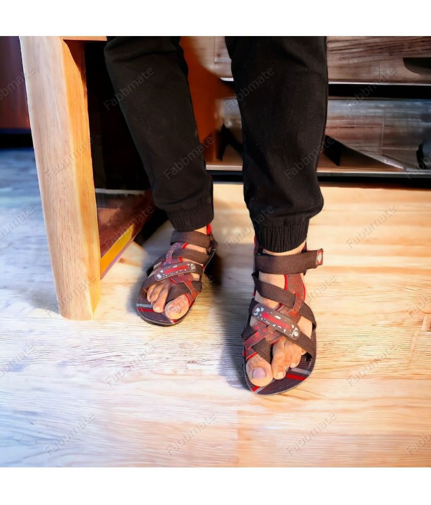     			Fabbmate - Brown Men's Sandals